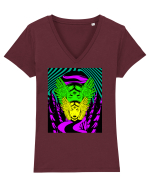 Surreal Woman Tricou mânecă scurtă guler V Damă Evoker