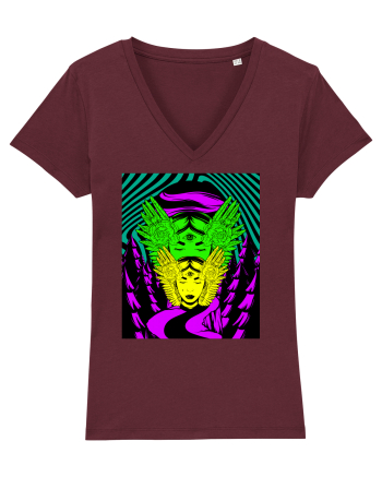 Surreal Woman Burgundy