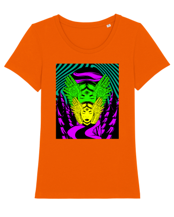 Surreal Woman Bright Orange