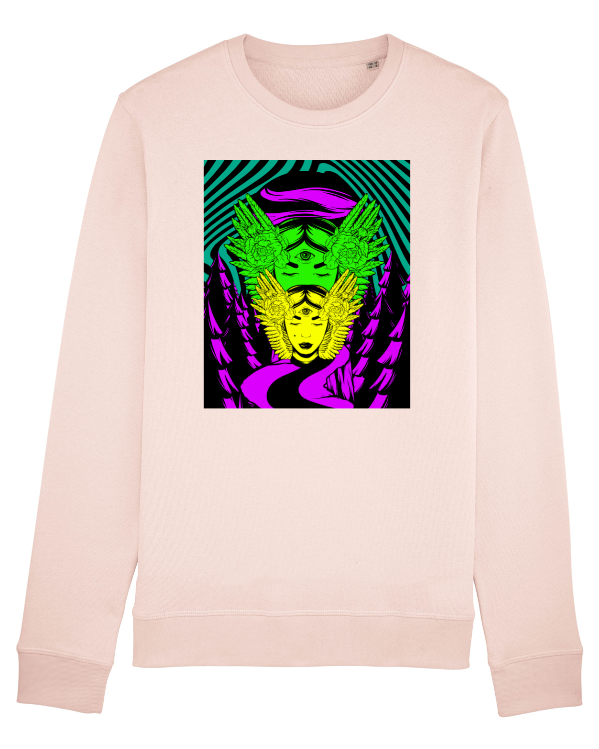Bluză mânecă lungă Unisex Rise Candy Pink