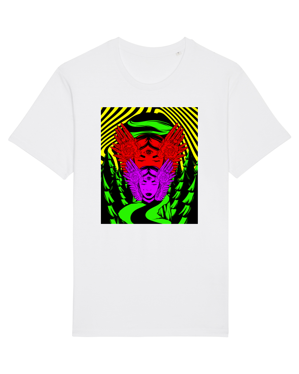 Tricou mânecă scurtă Unisex Rocker White
