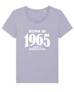 BORN IN 1965 Tricou mânecă scurtă guler larg fitted Damă Expresser