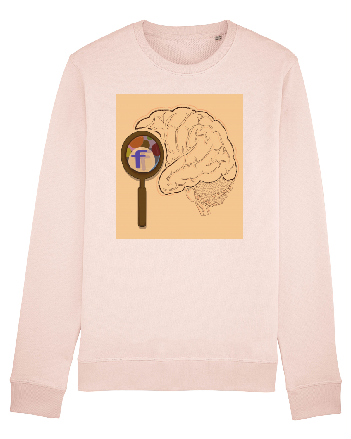 Bluză mânecă lungă Unisex Rise Candy Pink