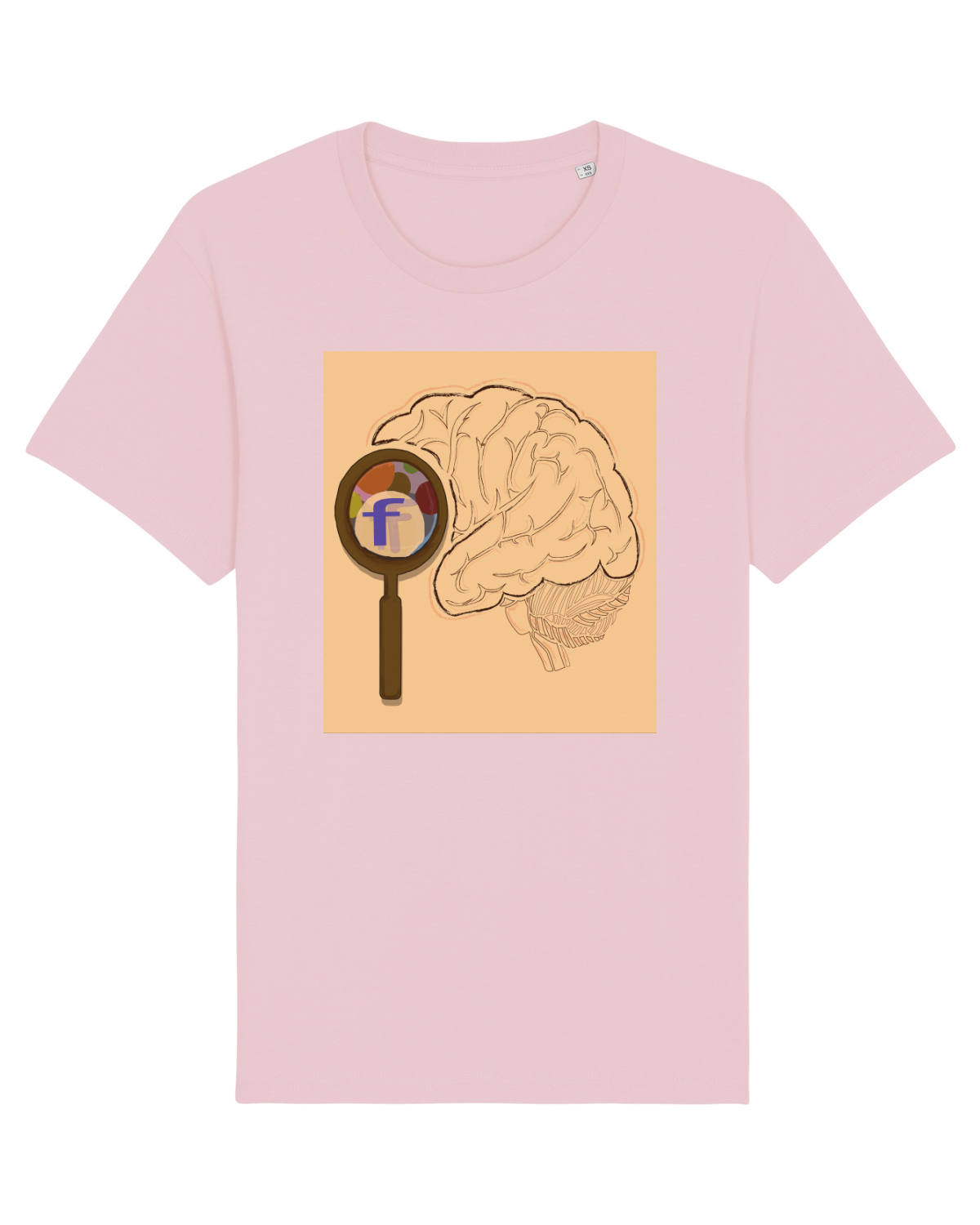 Tricou mânecă scurtă Unisex Rocker Cotton Pink