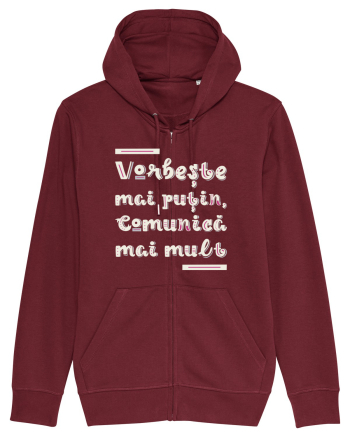 Vorbește mai puțin, comunică mai mult Burgundy