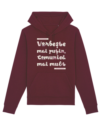 Vorbește mai puțin, comunică mai mult Burgundy