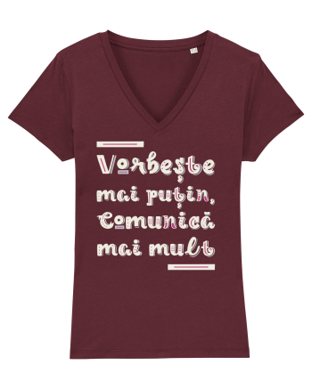 Vorbește mai puțin, comunică mai mult Burgundy