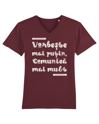 Vorbește mai puțin, comunică mai mult Burgundy