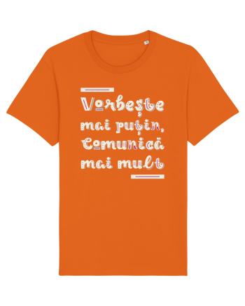 Vorbește mai puțin, comunică mai mult Bright Orange