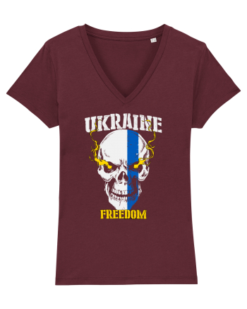 Ukraine Freedom Burgundy