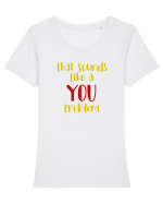 That sounds like a you problem. Tricou mânecă scurtă guler larg fitted Damă Expresser
