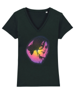 First tango Tricou mânecă scurtă guler V Damă Evoker