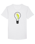 Living light Tricou mânecă scurtă guler larg Bărbat Skater
