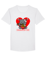 Ramantic Cat Tricou mânecă scurtă guler larg Bărbat Skater