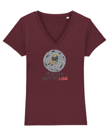O carte pe lună Burgundy