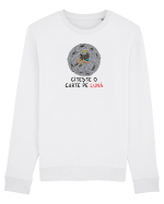 O carte pe lună Bluză mânecă lungă Unisex Rise