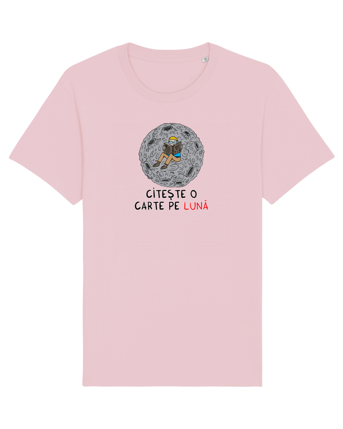 Tricou mânecă scurtă Unisex Rocker Cotton Pink