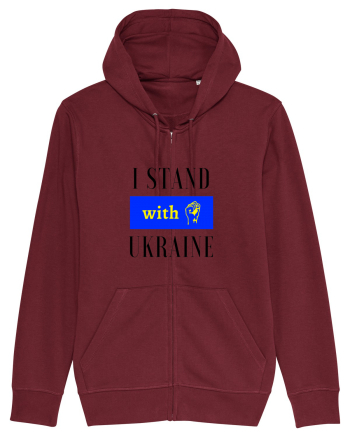 I stand with Unkraine Burgundy