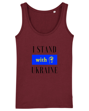 I stand with Unkraine Burgundy