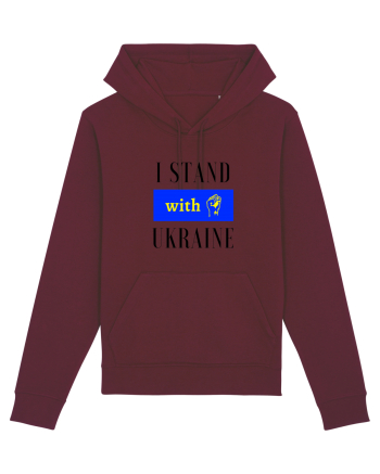 I stand with Unkraine Burgundy