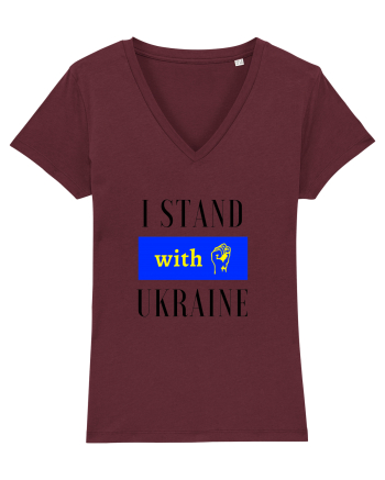 I stand with Unkraine Burgundy