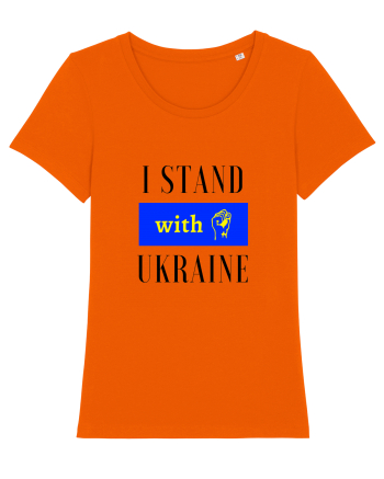 I stand with Unkraine Bright Orange