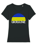 Ukraine Tricou mânecă scurtă guler larg fitted Damă Expresser