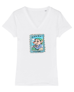 Tricou de Vama Tricou mânecă scurtă guler V Damă Evoker