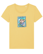 Tricou de Vama Tricou mânecă scurtă guler larg fitted Damă Expresser