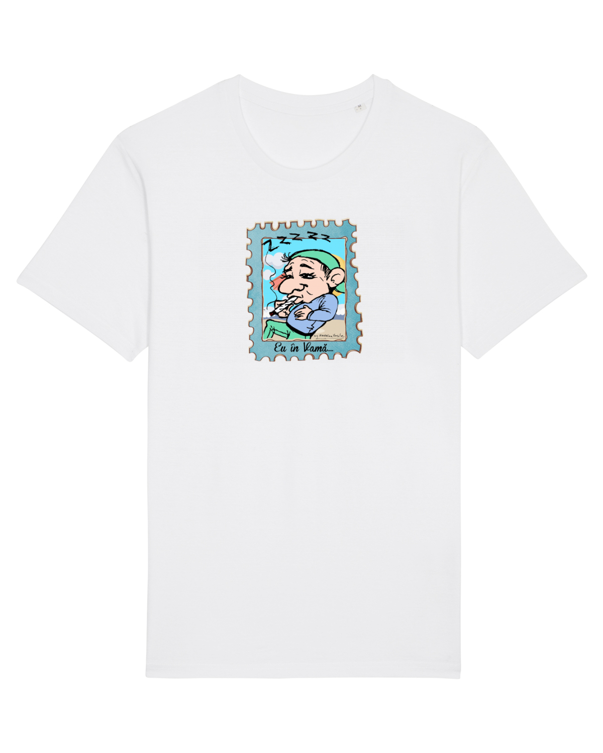 Tricou mânecă scurtă Unisex Rocker White