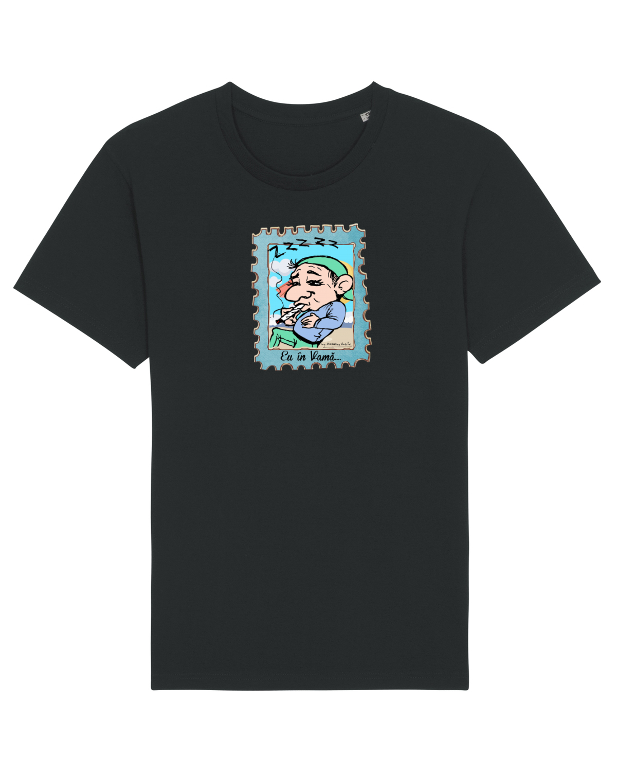 Tricou mânecă scurtă Unisex Rocker Black