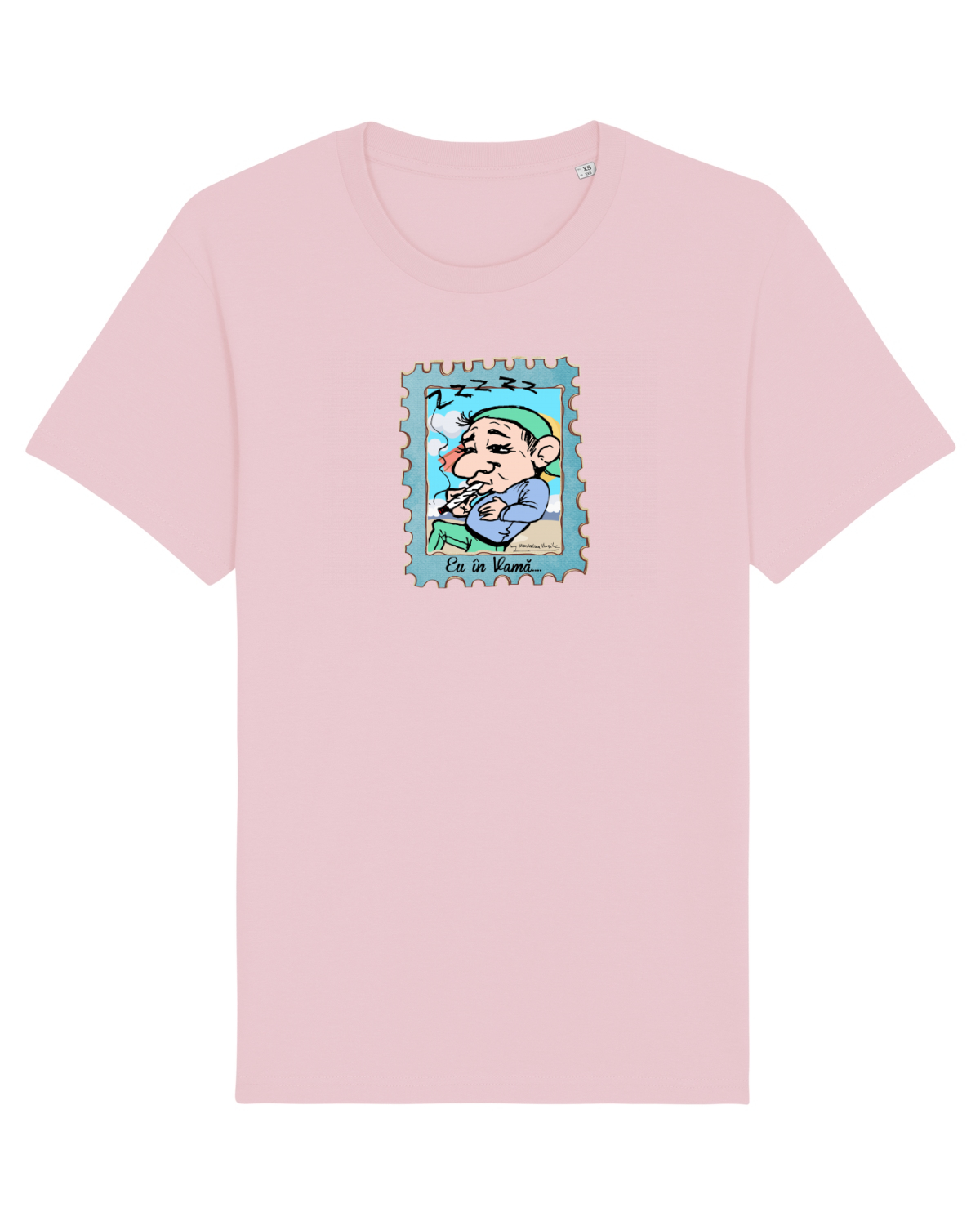 Tricou mânecă scurtă Unisex Rocker Cotton Pink