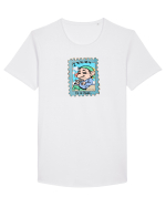 Tricou de Vama Tricou mânecă scurtă guler larg Bărbat Skater