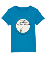 Stop Looking at Your Phone ! Tricou mânecă scurtă  Copii Mini Creator