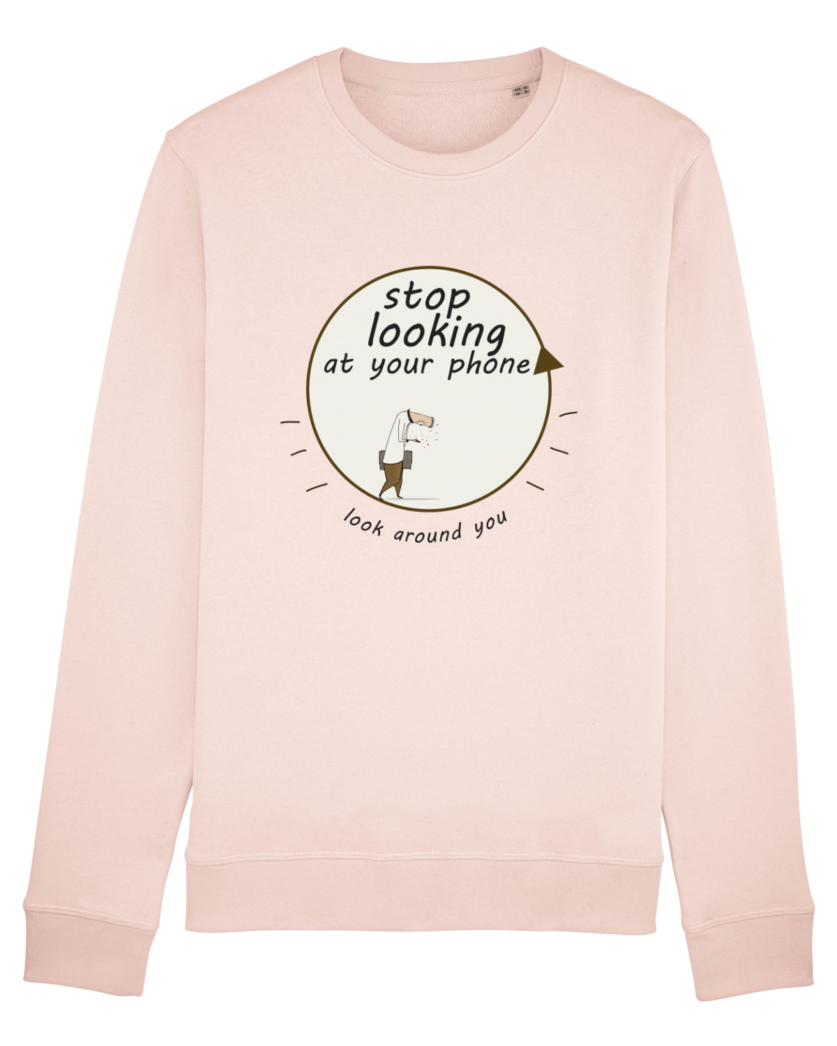 Bluză mânecă lungă Unisex Rise Candy Pink