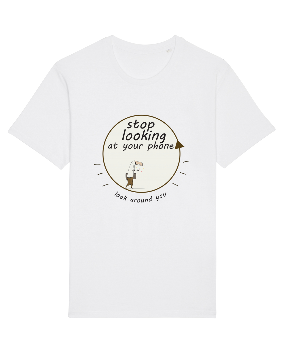 Tricou mânecă scurtă Unisex Rocker White