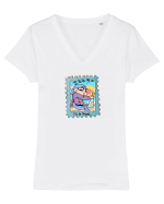 Tricou de Vama 2 Tricou mânecă scurtă guler V Damă Evoker