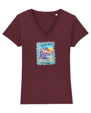 Tricou de Vama 2 Burgundy
