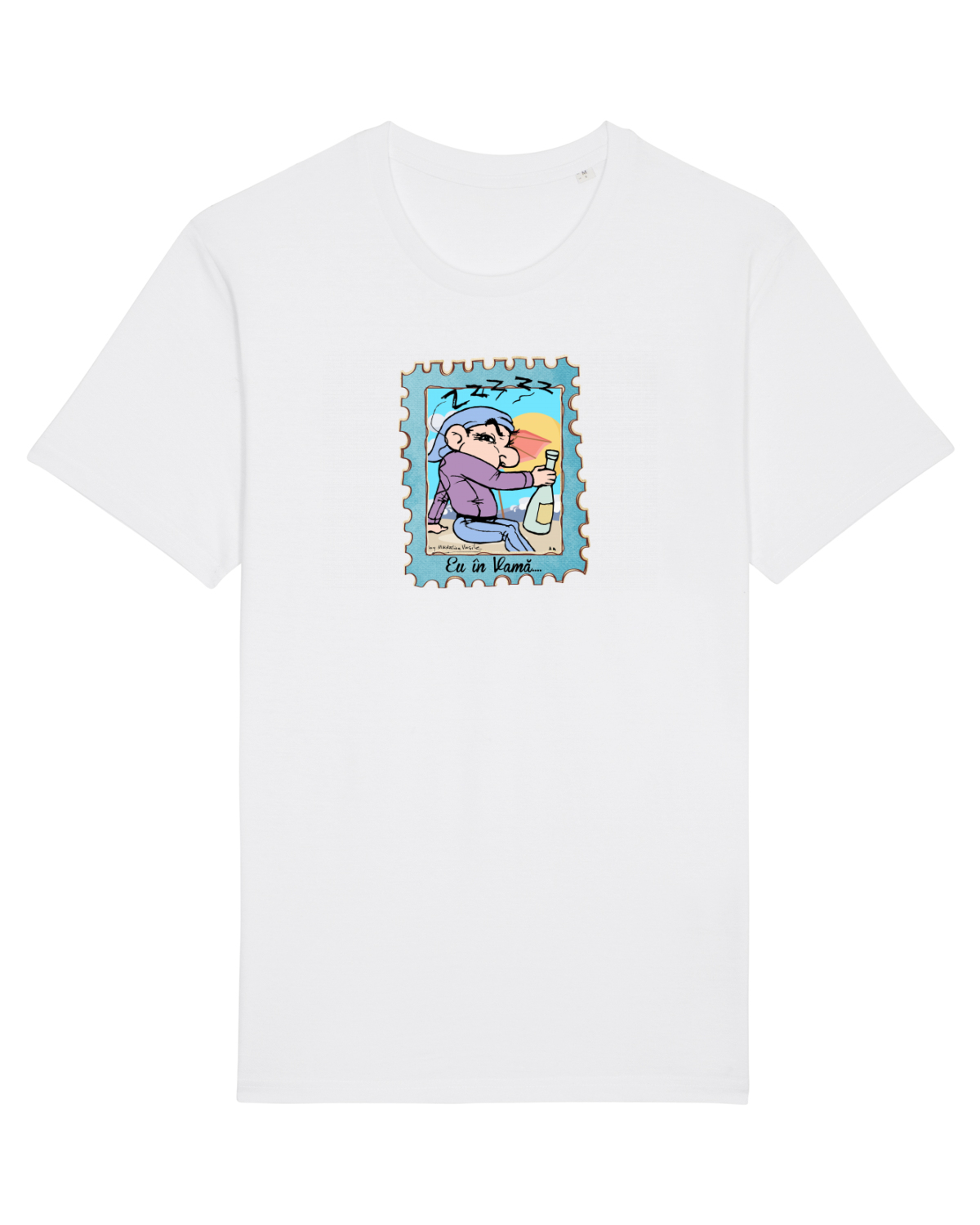 Tricou mânecă scurtă Unisex Rocker White