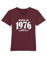 BORN IN 1976 Tricou mânecă scurtă guler V Bărbat Presenter
