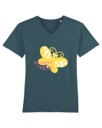 Summer is Here ! Tricou mânecă scurtă guler V Bărbat Presenter
