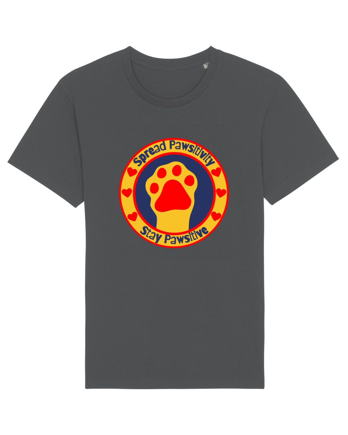 Tricou mânecă scurtă Unisex Rocker Anthracite