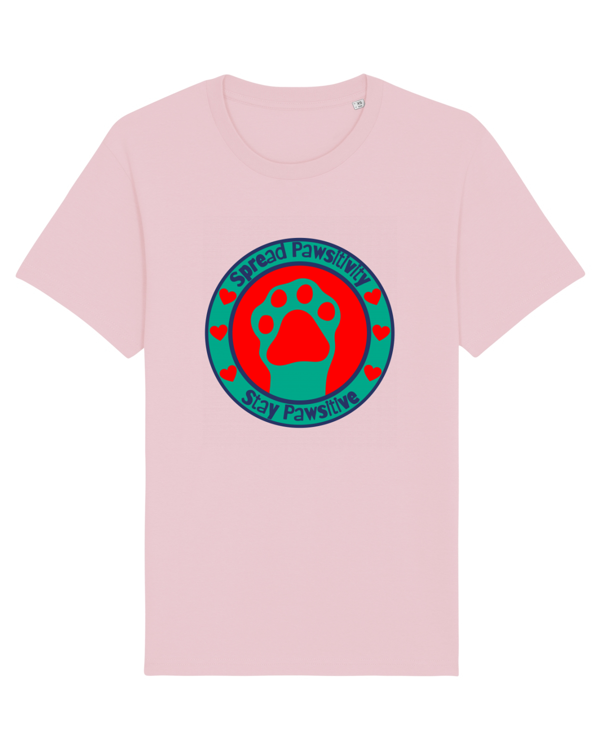 Tricou mânecă scurtă Unisex Rocker Cotton Pink