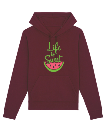 Life is Sweet Burgundy