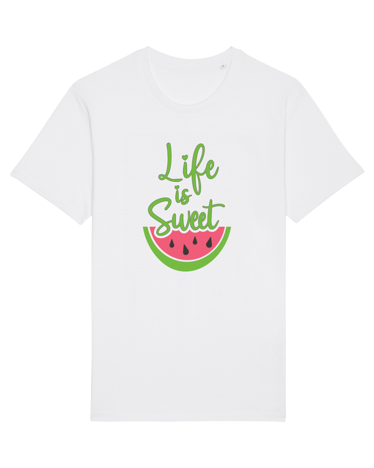 Tricou mânecă scurtă Unisex Rocker White