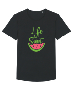 Life is Sweet Tricou mânecă scurtă guler larg Bărbat Skater