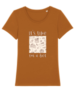 Dietă Tricou mânecă scurtă guler larg fitted Damă Expresser