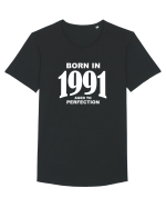 BORN IN 1991 Tricou mânecă scurtă guler larg Bărbat Skater