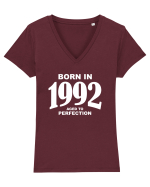 BORN IN 1992 Tricou mânecă scurtă guler V Damă Evoker