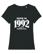 BORN IN 1992 Tricou mânecă scurtă guler larg fitted Damă Expresser